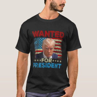 Trump-Mok schoot Amerikaanse vlag 2024 voor PR T-shirt