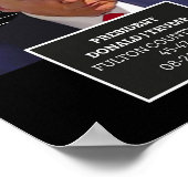 Trump Mok schoot President Donald J Trump Mugshot  Poster (Hoek)