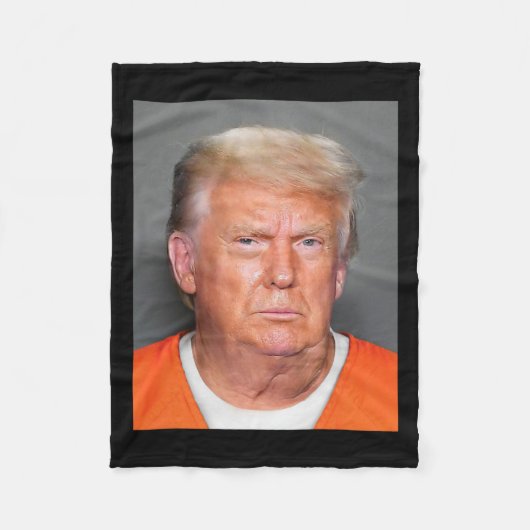 Trump Mok Shot 1 Fleece Deken (Voorkant)