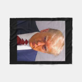 Trump Mok Shot 1 Fleece Deken (Voorkant (Horizontaal))