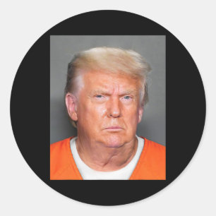 Trump Mok Shot 1 Ronde Sticker