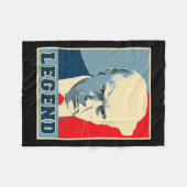 Trump Mok Shot 2024 President Legend Never Surrend Fleece Deken (Voorkant (Horizontaal))