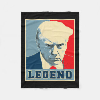 Trump Mok Shot 2024 President Legend Never Surrend Fleece Deken