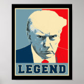 Trump Mok Shot 2024 President Legend Never Surrend Poster (Voorkant)