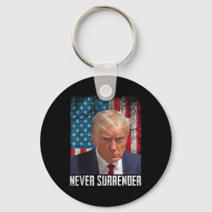 Trump Mok Shot - Donald Trump Mok Shot - Never Sur Sleutelhanger