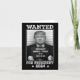 Trump Mok Shot gezocht voor de VS President 2024 2 Kaart