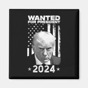 Trump Mok Shot gezocht voor de VS President 2024 Magneet
