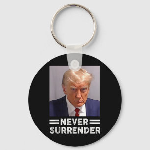 Trump Mok Shot Never Surrender Trump Stemming 2024 Sleutelhanger