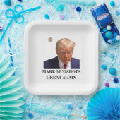 Trump Mok Shot Paper Borden Papieren Bordje (Feest)