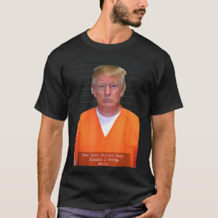 Trump Mok Shot Range Jumpsuit Parodie Achter Bars T-shirt