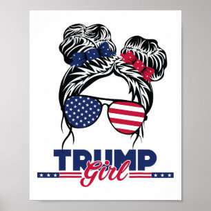Trump Mom Inauguratiedag 2025 Messy Bun Amerikaans Poster