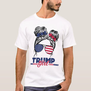 Trump Mom Inauguratiedag 2025 Messy Bun Amerikaans T-shirt