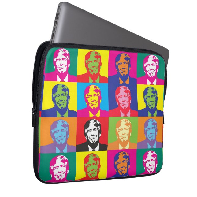 Trump Montage Laptop Sleeve (Voorkant Rechts)