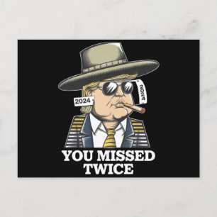 Trump Moordaanslag Poging Trump 2024 Je hebt gemis Briefkaart