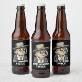 Trump moordaanslag Trump 2024 gemist Bier Etiket (Flessen)