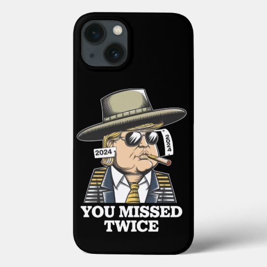 Trump moordaanslag Trump 2024 gemist Case-Mate iPhone Case (Achterkant)