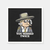 Trump moordaanslag Trump 2024 gemist Servet (Voorkant)