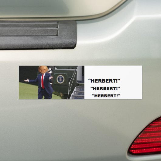 TRUMP-morfen in Herbert Hoover-bumpersticker Bumpersticker (Op auto)