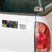 TRUMP-morfen in Herbert Hoover-bumpersticker Bumpersticker (Op Truck)
