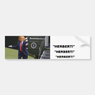 TRUMP-morfen in Herbert Hoover-bumpersticker Bumpersticker