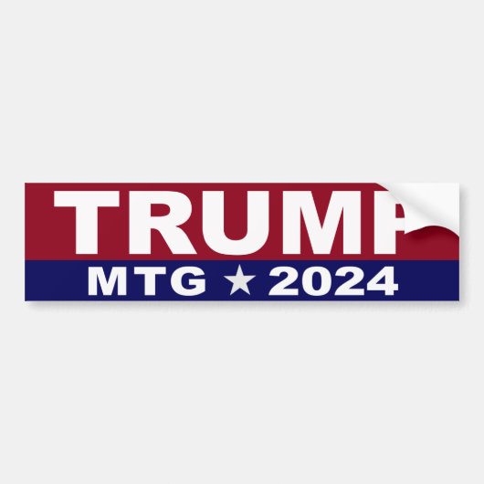 Trump MTG Marjorie Taylor Greene 2024 Bumpersticker (Voorkant)