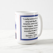 Trump Mug Shot, arrestcommentaar 24 augustus 2023 Koffiemok (Voorkant rechts)