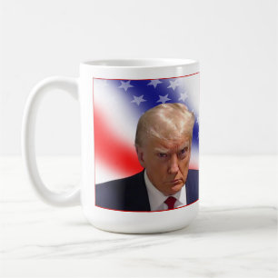 Trump Mug Shot, arrestcommentaar 24 augustus 2023 Koffiemok