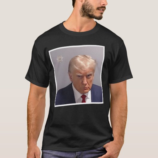 Trump Mugshirt T-shirt (Voorkant)