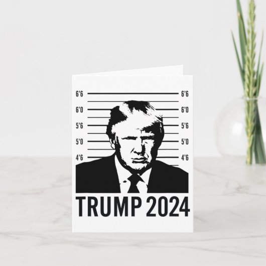 Trump Mugshot 2024 President  Kaart (Voorkant)