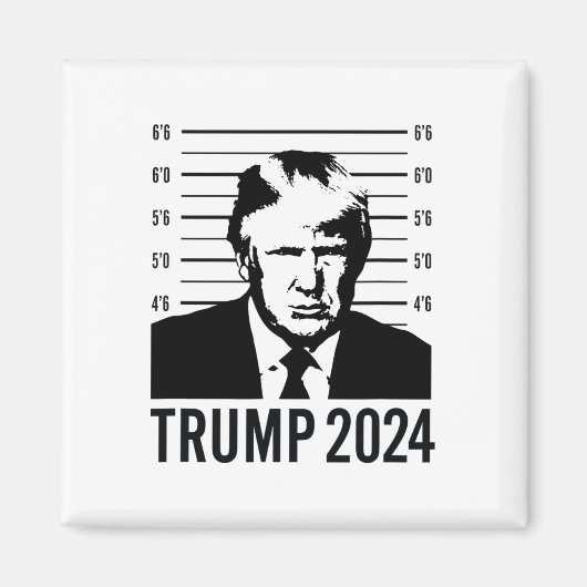 Trump Mugshot 2024 President Magneet (Voorkant)