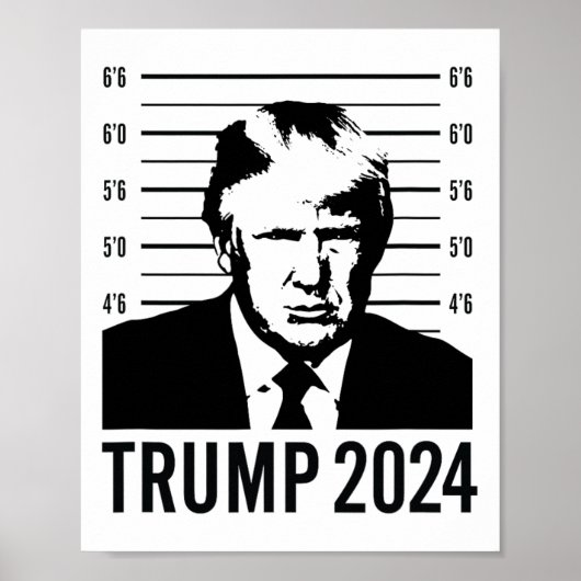 Trump Mugshot 2024 President Poster (Voorkant)