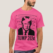 Trump Mugshot 2024 President T-shirt (Voorkant)