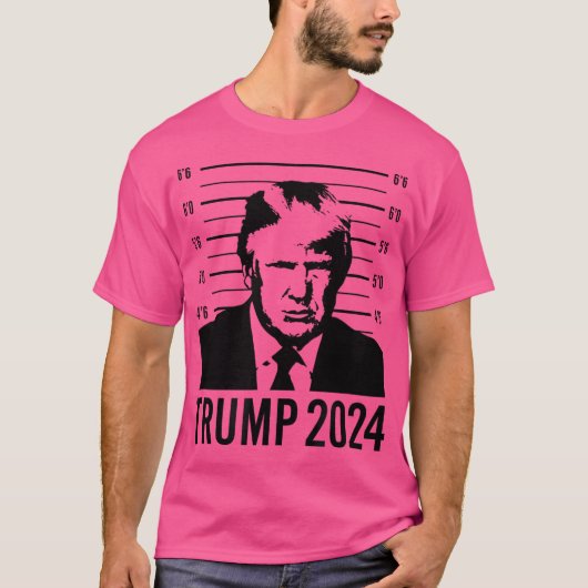 Trump Mugshot 2024 President T-shirt (Voorkant)
