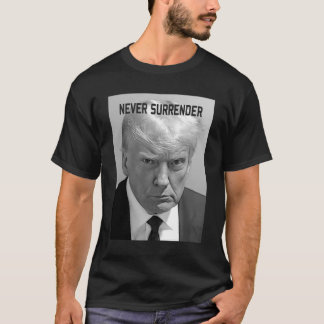 Trump MugShot Donald Trump Shot Nooit Overgave T-shirt