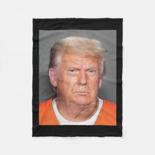 Trump Mugshot Fleece Deken