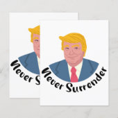 Trump Mugshot geeft zich nooit over (Voorkant / Achterkant)