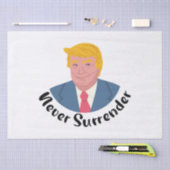 Trump Mugshot geeft zich nooit over Tissuepapier (Craft)