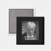 Trump Mugshot Grappige Donald Trump Legend Magneet (Voorkant / Achterkant)