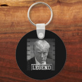 Trump Mugshot Grappige Donald Trump Legend Sleutelhanger (Voorkant)