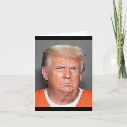 Trump Mugshot Kaart (Voorkant)