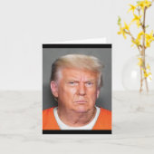 Trump Mugshot Kaart (Gele Bloem)