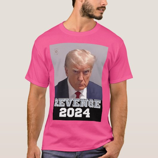 Trump Mugshot Revenge T-shirt (Voorkant)