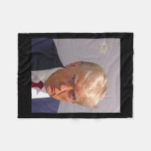 Trump Mugshot T-shirt - iconisch en grappig Fleece Deken (Voorkant (Horizontaal))