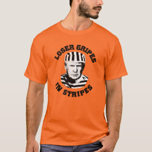 Trump Mugshot: Verliezer Klaagt in Strepen T-shirt