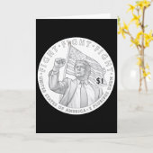 Trump Munt Eén Dollar _1 Kaart (Gele Bloem)