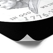 Trump Munt Eén Dollar Poster (Hoek)