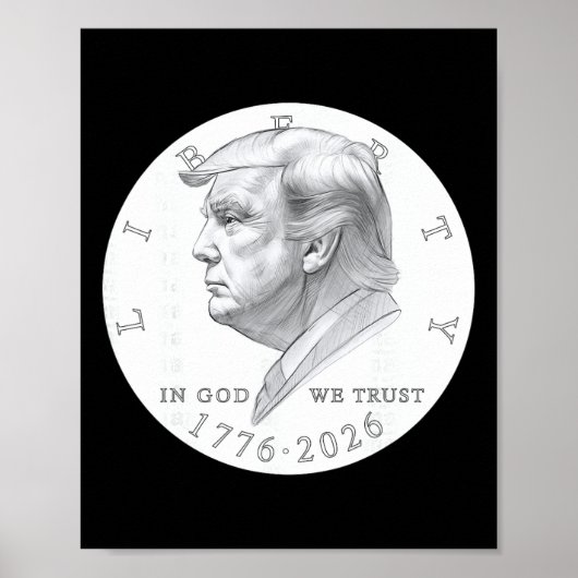 Trump Munt Eén Dollar Poster (Voorkant)