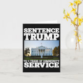 Trump naar 4 jaar dienst Witte Huis Kaart (Gele Bloem)
