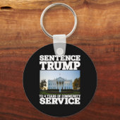 Trump naar 4 jaar dienst Witte Huis Sleutelhanger (Voorkant)
