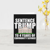 Trump naar 4 jaar gemeenschapsdienst 2 kaart (Gele Bloem)